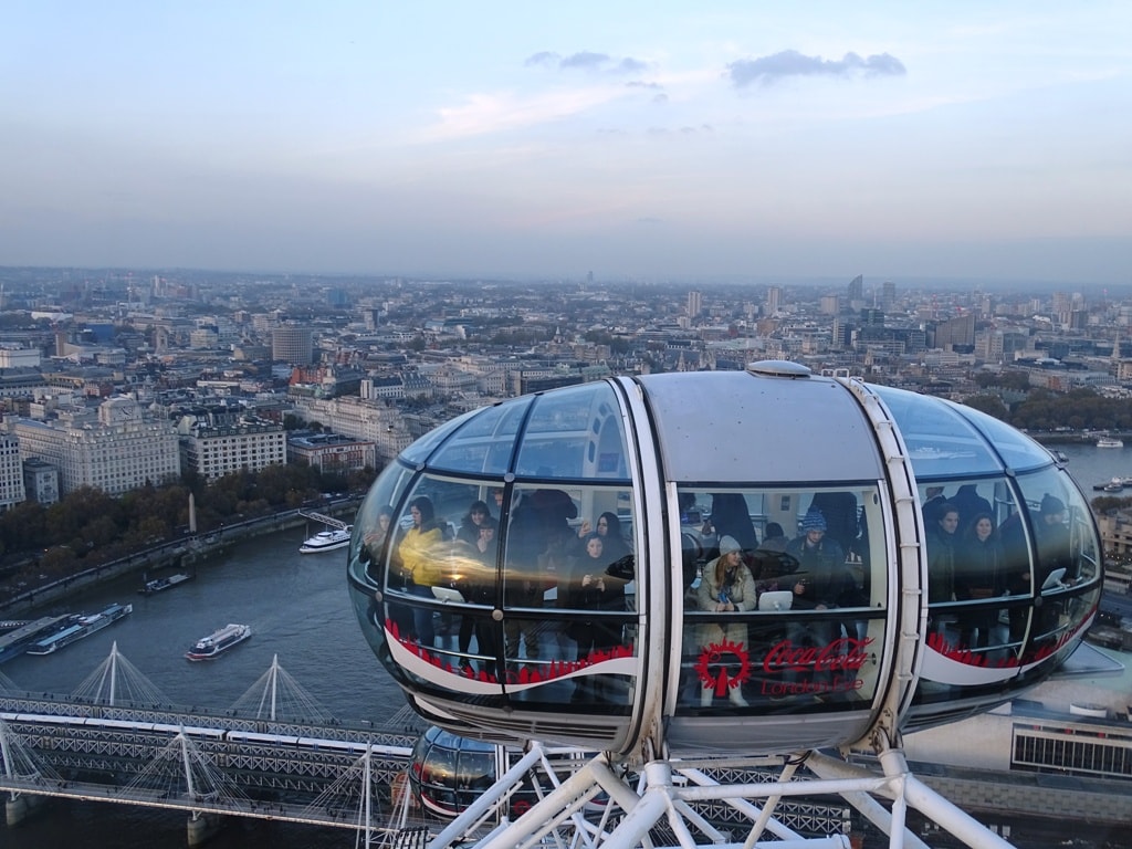 La consigne des bagages du London Eye